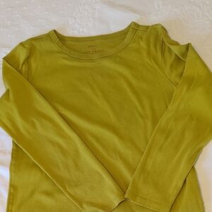 Joe Fresh Women's Olive Long Sleeve Tee